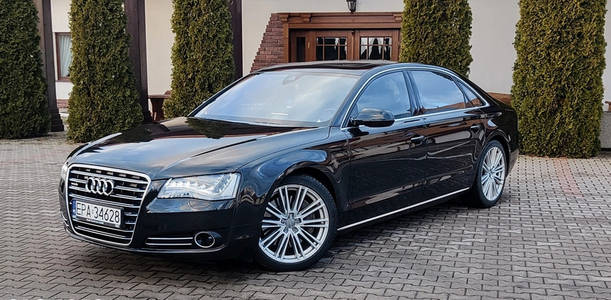 Audi A8 cena 110000 przebieg: 213000, rok produkcji 2013 z Woźniki małe 529